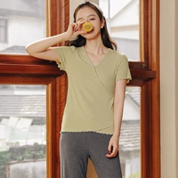 Зеленая футболка, короткий рукав