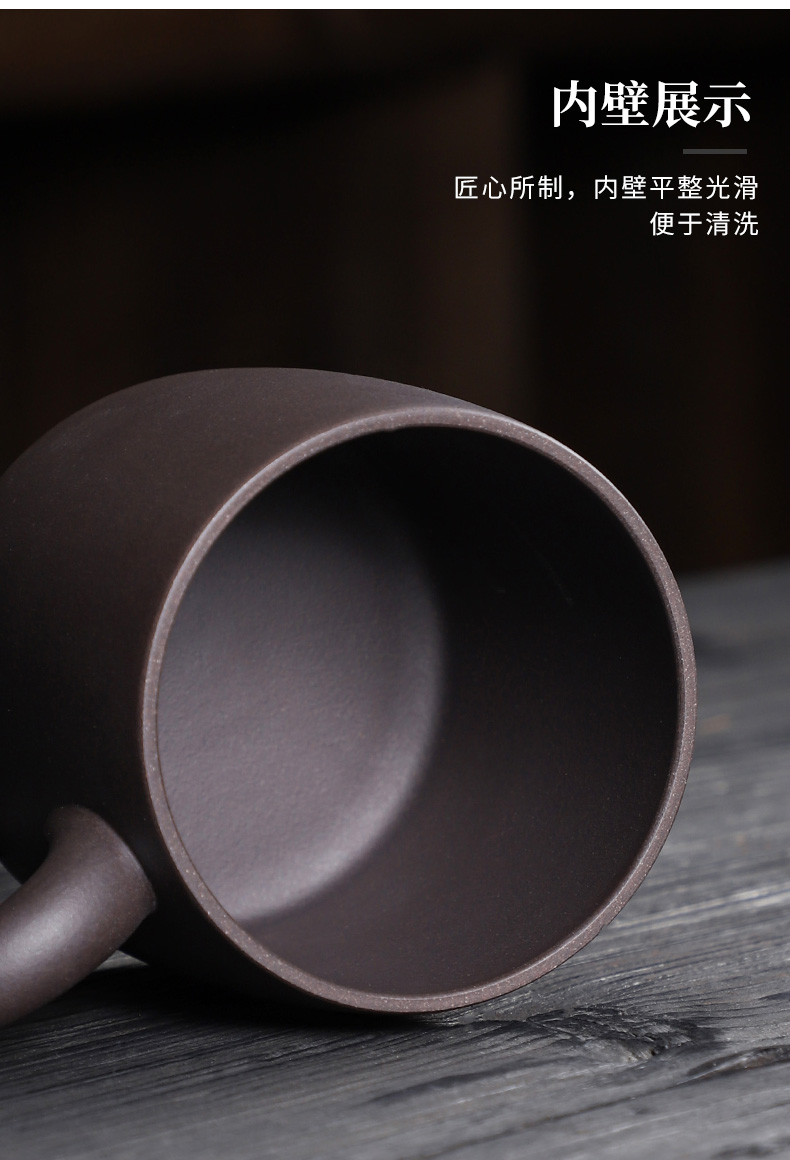 Undressed ore purple sand cup men 's office tea cup of water glass with cover for the personal mass customization
