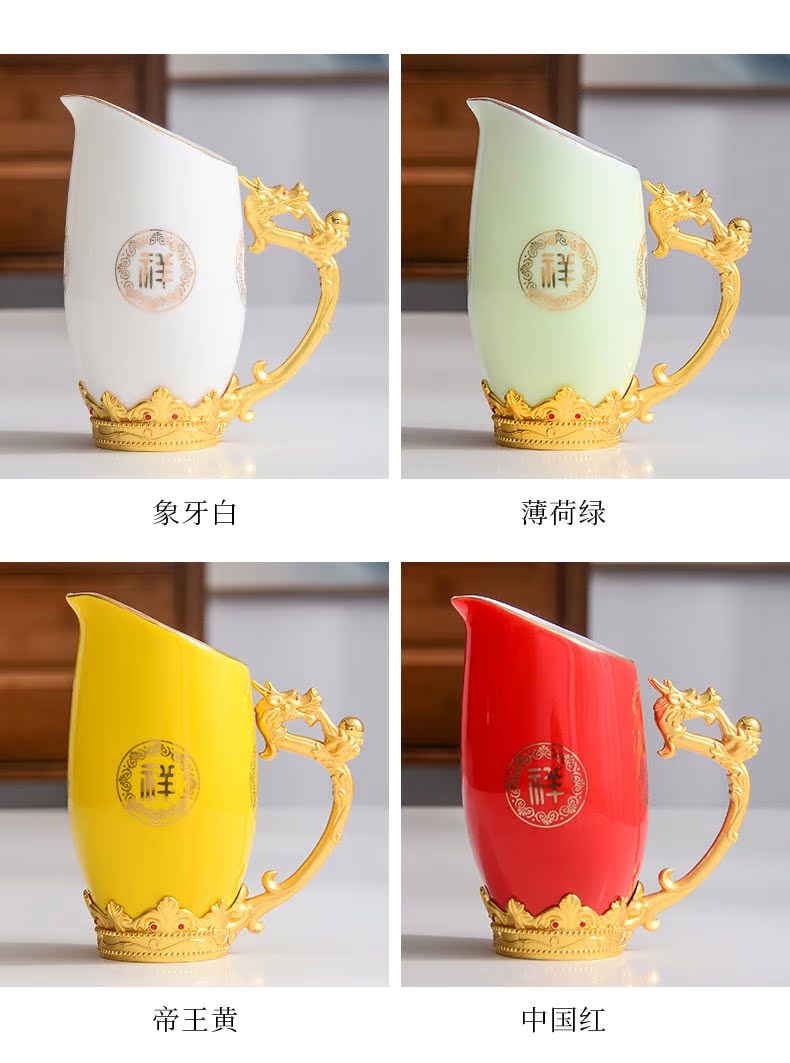 White ceramic fair keller points tea ware kung fu tea sets tea accessories cup hot tea sea home