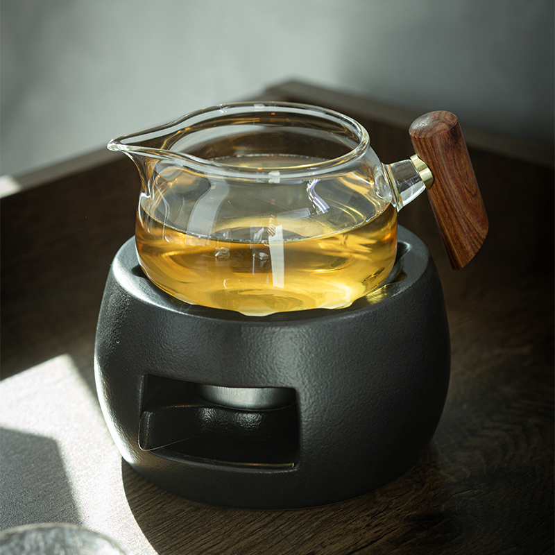 Fair high heat - resistant glass tea cup points is the based heating temperature teapot tea tea filter sea side mixes the cup bottom