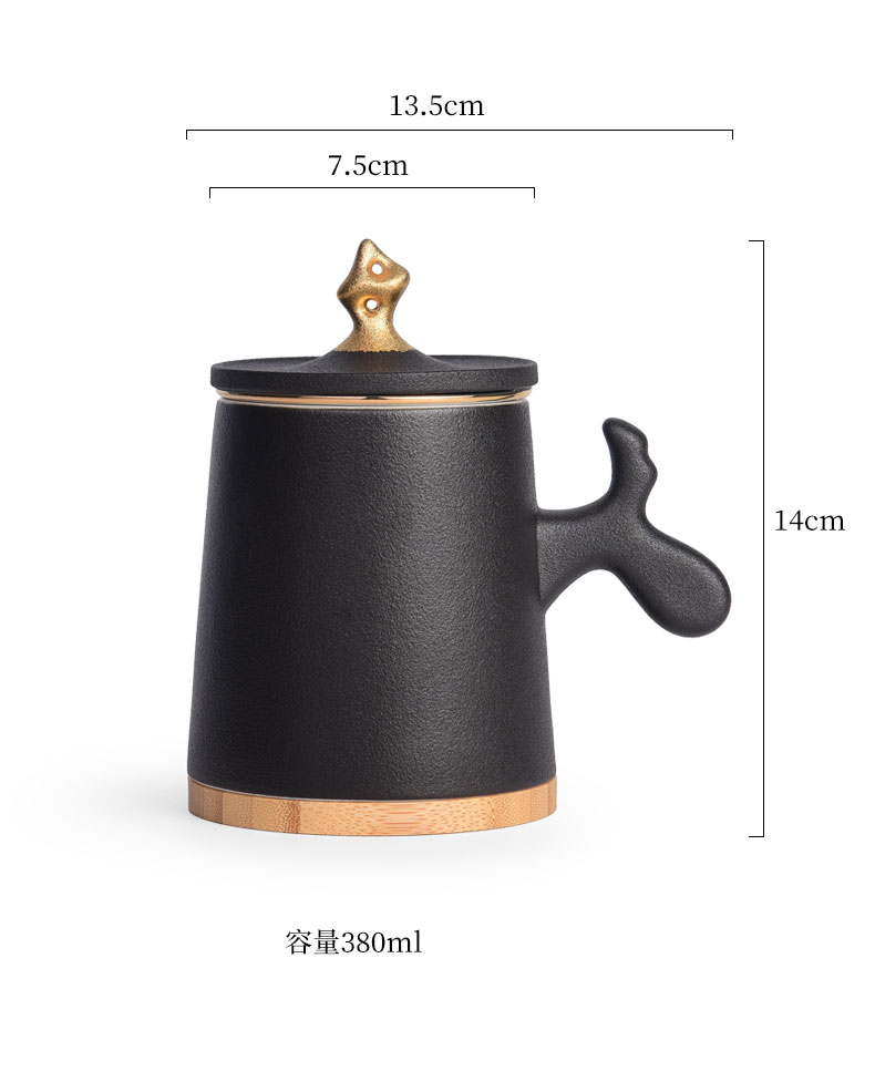 Northern wind ceramic separation office 999 sterling silver cup men 's and women' s silver cup tea tea custom filtering cup