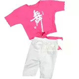 Детская гимнастическая спортивная одежда, ремень, танцующие штаны, комплект, короткий рукав, в обтяжку