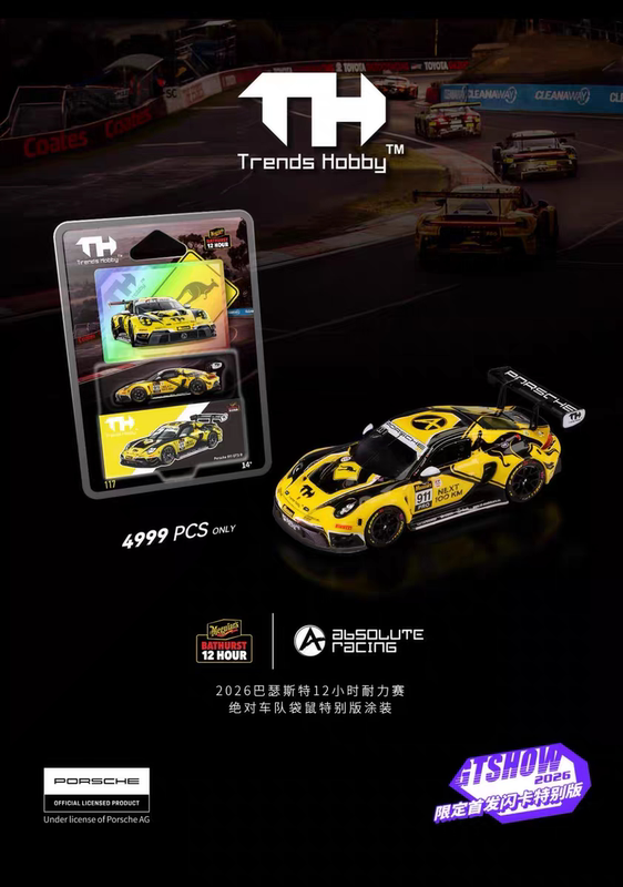 In Stock, Exhibition Limited Edition Th Trends Hobby Porsche 911 Bathurst Absolute Team Kangaroo Special Edition