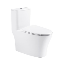 Huida double swirl thick pipe high impact antibacterial toilet one-piece toilet 6360