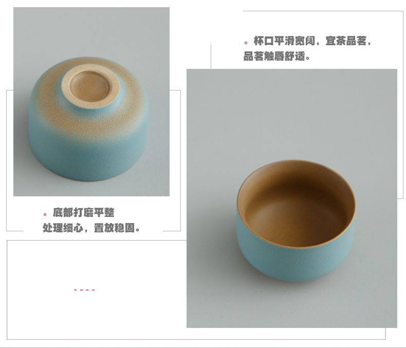 Bo yiu-chee Japanese coarse pottery contracted kung fu tea set of household ceramic teapot teacup bamboo dry mercifully consolidation