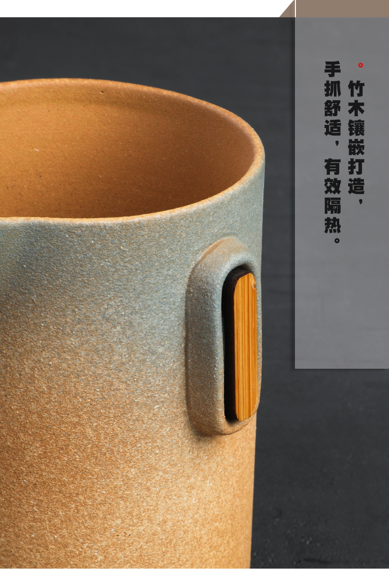 Bo yiu-chee Japanese coarse pottery kung fu tea set household ceramic teapot teacup of a complete set of gift set tea gift boxes