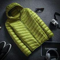 Winter Ultra Lightweight Down Jacket Mens Fashion Short Hoo