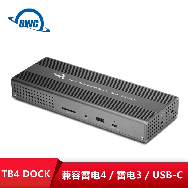 Owc Thunderbolt Go Dock Thunderbolt 4 Docking Station with Built-In Power Supply Is Compatible with Thunderbolt 3 Interface Usb-C