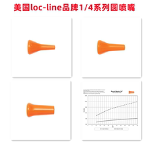 Hot-selling products American loc-line nozzle cooling pipe accessories round nozzle 1 4″ Round Nozzle