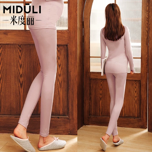 Осеннее термобелье, штаны для беременных, вязаные удерживающие тепло леггинсы для молодой матери