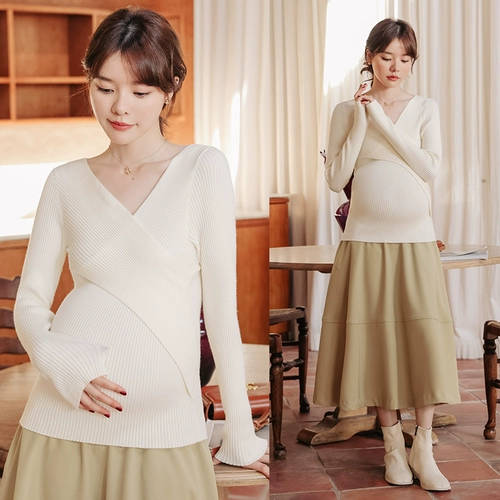 Демисезонный лонгслив для кормящих грудью, базовый свитер, демисезонное приталенное осеннее термобелье для выхода на улицу