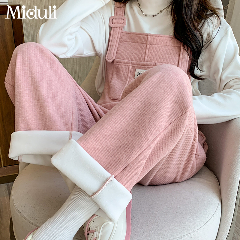 Maternity Overalls for Autumn and Winter, Fleece-Lined and Thickened, Plus-Size Casual Spring and Autumn Set, Winter Maternity Wear, Autumn Pants Maternity Overalls for Autumn and Winter, Fleece-Lined and Thickened, Plus-Size Casual Spring and Autumn Set, Winter Maternity Wear, Autumn Pants