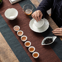 Defied White Porcelain Triple cover Bowl Suit Brief Gongfu Tea Kit Tea Set Tea Kit Teapot Tea Cup Suit