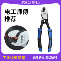 Division Power Cable Pliers Import Wire Breaking Pliers Industrial-grade Electrician Special Wire Cutting Knife Germany Day Type Labor-gain Twisted Wire Pliers