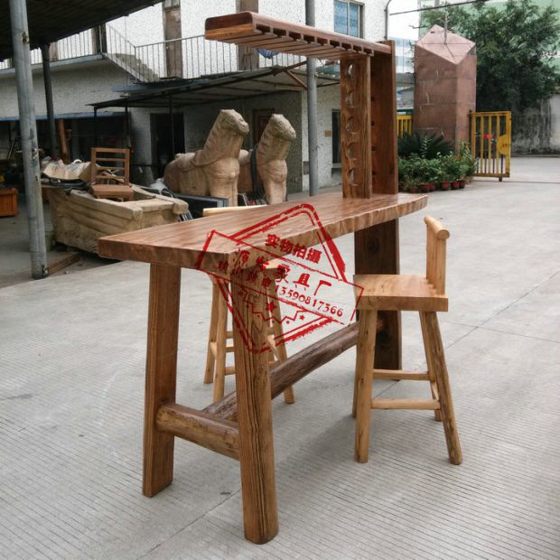 DF114 Elm thanh gỗ thanh bàn thanh bàn ghế đơn giản và hiện đại cao bàn nội thất sáng tạo - Bàn / Bàn bàn gỗ mini