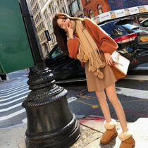  Sandro Moscoloni 2021 autumn and winter new small fragrant knitted sweater woolen short skirt thin two-piece set