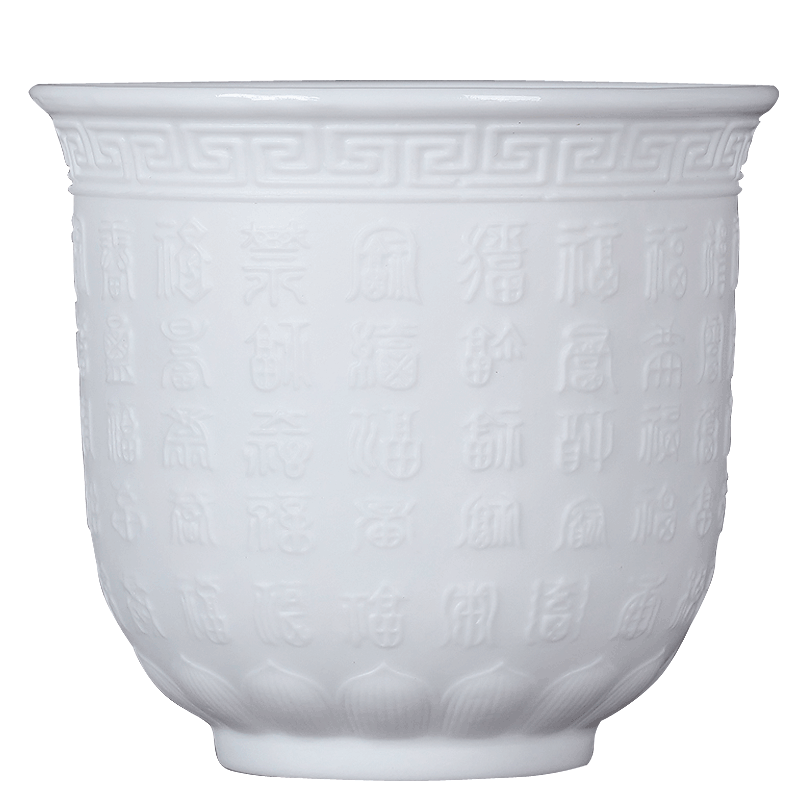 Jingdezhen ceramic kung fu tea cups white porcelain heart sutra master cup single CPU hand - carved tea sample tea cup, small bowl