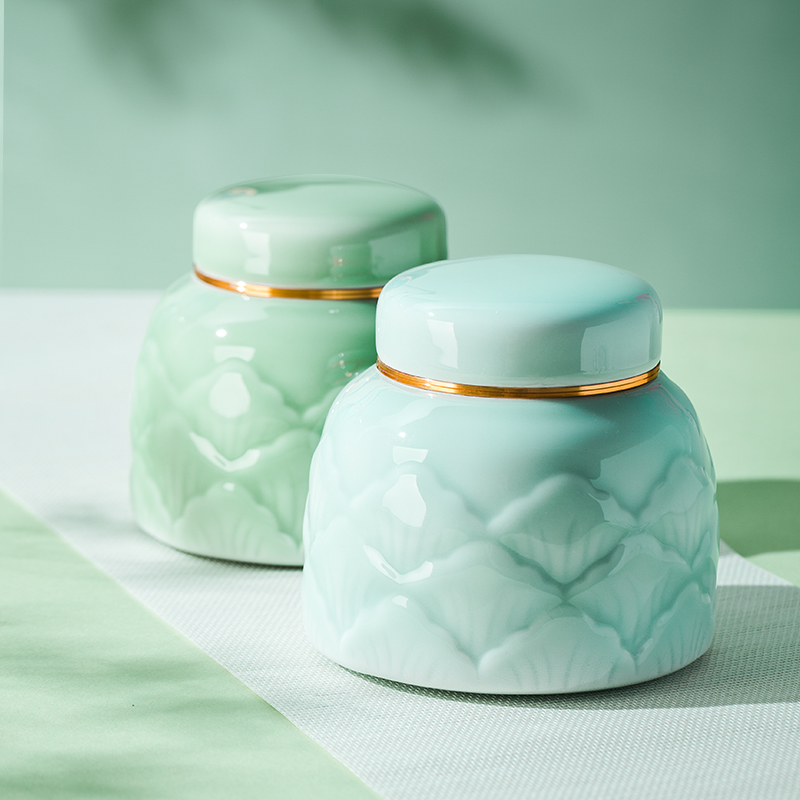 Small pot of tea pot portable ceramic tea storage sealed Small tea set with creative move fashion household
