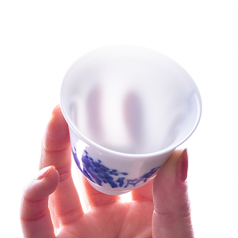 Gentleman 's li kung fu tea cups jingdezhen ceramic masters cup single cup tea set personal checking sample tea cup a cup