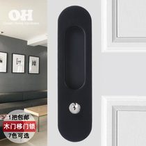  Sliding door lock Sliding door lock Black door lock Wooden sliding door special hook lock Sliding door lock Balcony sliding door lock