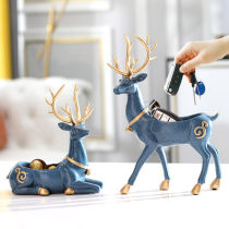 Creative Key Containing Box Shoe Cabinet Doorway Entrance Door Xuanguan Deer Swing Piece Nordic Living Room Home Tea Table Tabletop Debris