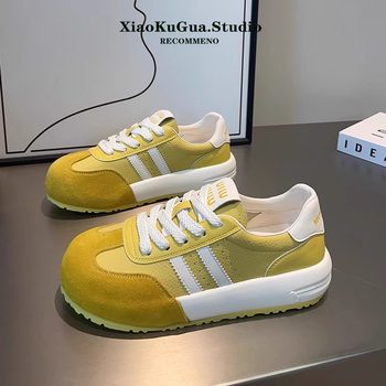 Retro Moral Training Shoes for Women 2025 Summer New Super Hot Thick-Soled Casual Sneakers Lightweight Sports Versatile Forrest Gump Shoes