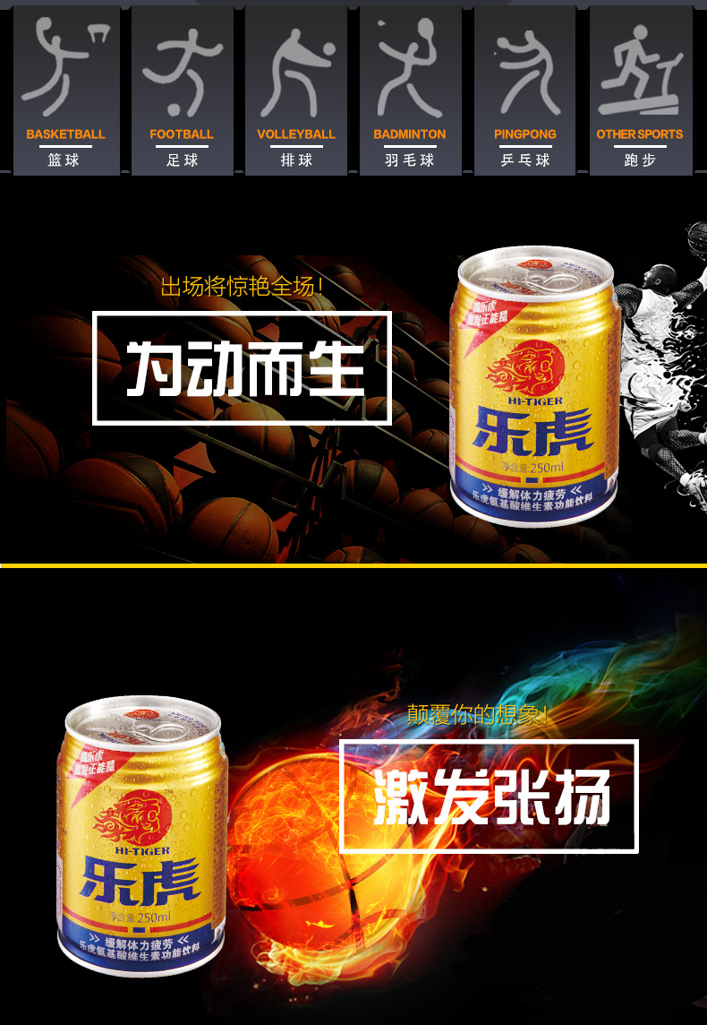乐虎 维生素功能饮料 250ml*24罐 图4