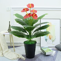 1 метр одиночный выстрел красная ладонь+горшок+трава