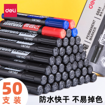 Able oily note pen black waterproof speed dry not dropping color big head pen crude oil pen special large number plus coarse express logistics mark special pen red blue large capacity mark pen