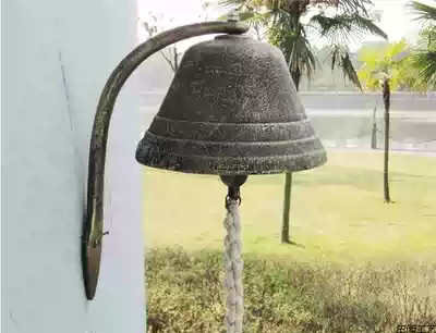 Shunfeng oversized retro cast iron doorbell Bell French wrought wrought cafe Bell decoration