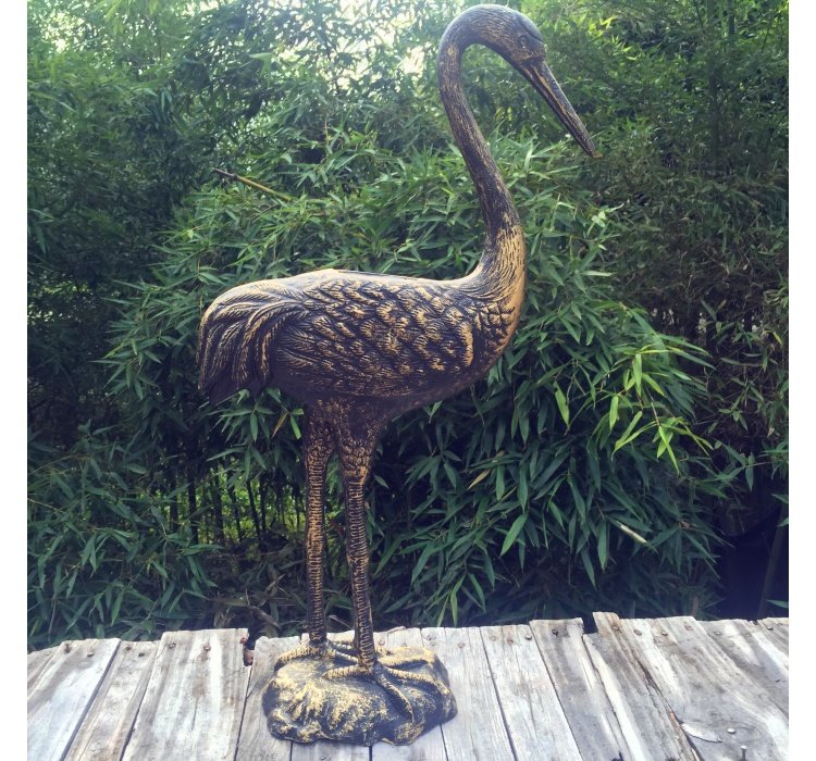 Metal ancient southern cast iron ornaments decoration doorbell rattle wind chime decoration iron art crane