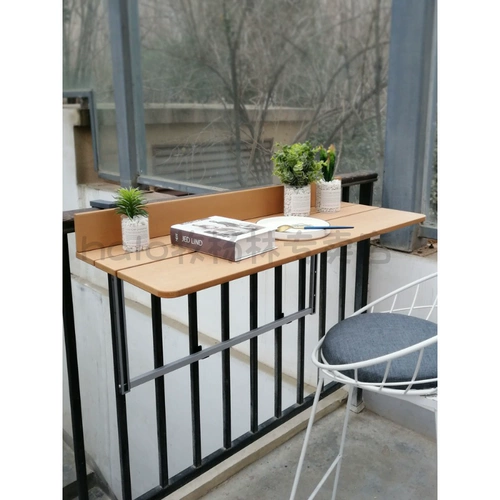 Балконный перила висящий стол подвеса для легкого подвесного компьютера дома маленький бар творческий подъемник