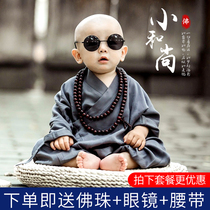 Monk clothes childrens baby photo Chinese school clothes book childrens ancient costumes Han clothes boy costumes little monk hoe clothes