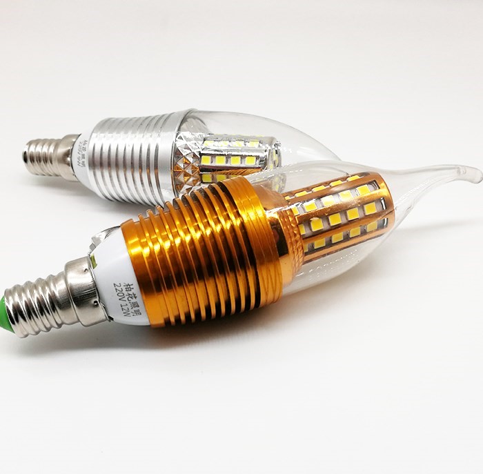 LED bulb energy-saving lamp ed small head e14 household electric l super bright e screw port d spherical 3 watts 12 living room small port