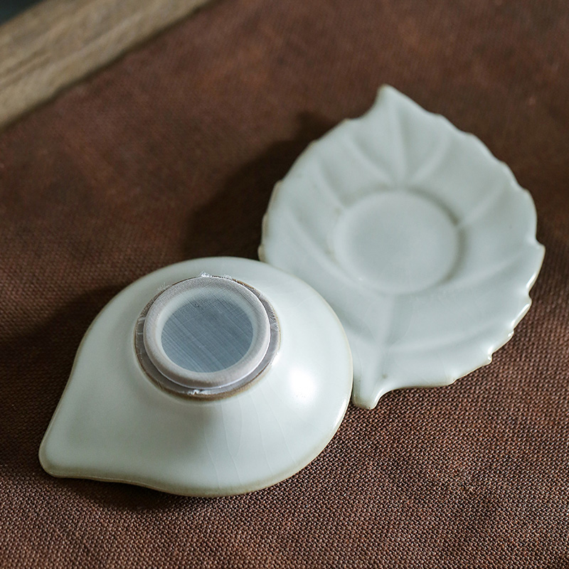 Jingdezhen tea white your up undressed ore on the filter) with base kung fu tea set move pure manual accessories