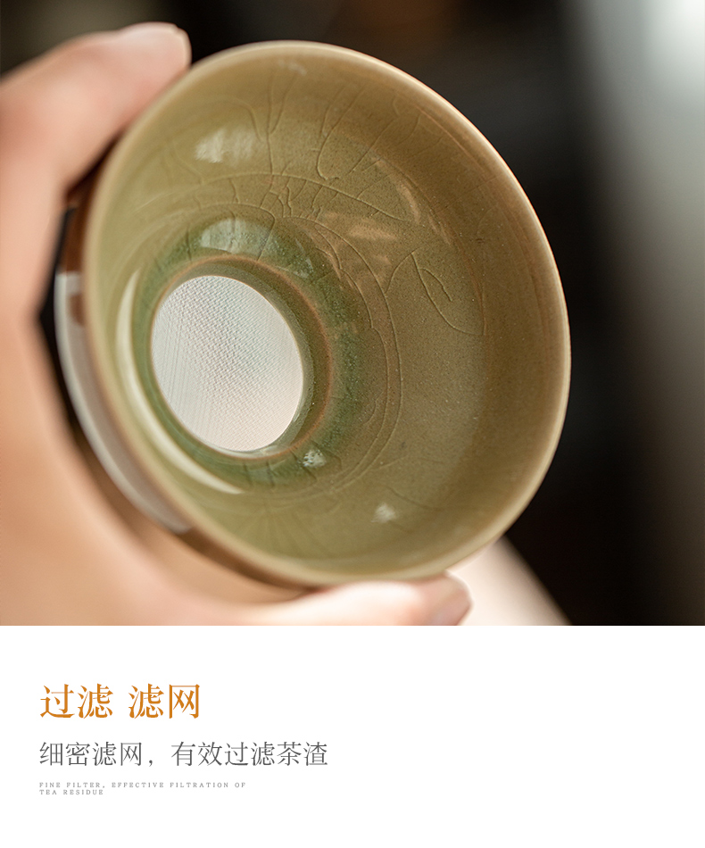 Jingdezhen hand - made of make tea tea set gift boxes home sitting room office contracted the up kung fu tea set