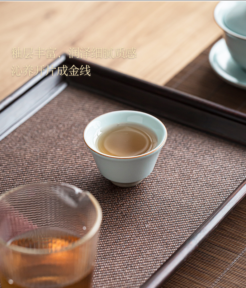 Open the slice your up with azure can raise your porcelain kung fu tea cups large personal cup ice crack glaze pure checking tea service master