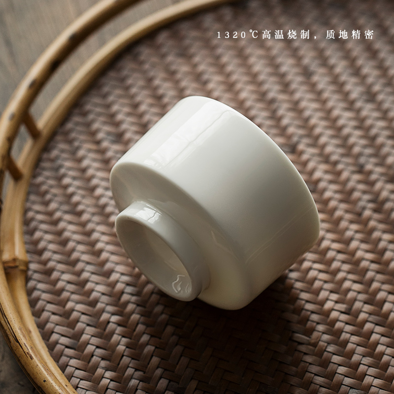 Lard white straight expressions using CPU kung fu masters cup thin foetus white porcelain bowl but small sample tea cup ceramic tea set tea cups
