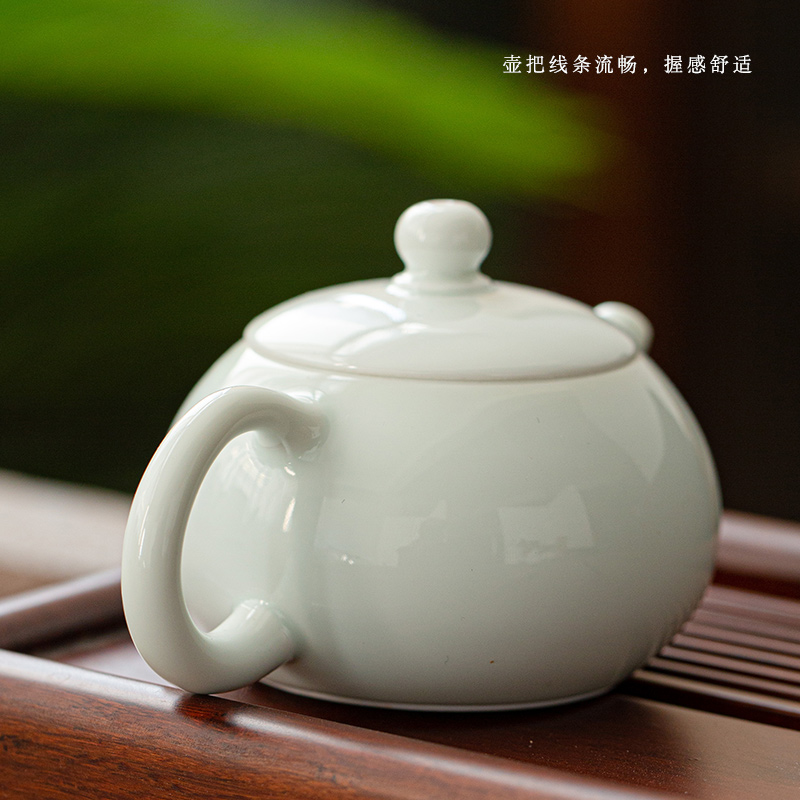 Shadow the qing xi shi pot little teapot jingdezhen ceramic filter flower pot mini home office kung fu tea set