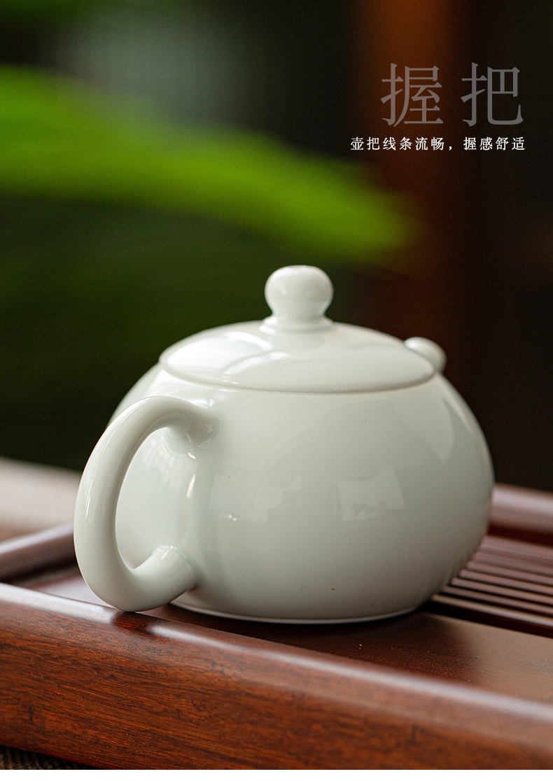 Shadow the qing xi shi pot little teapot jingdezhen ceramic filter flower pot mini home office kung fu tea set