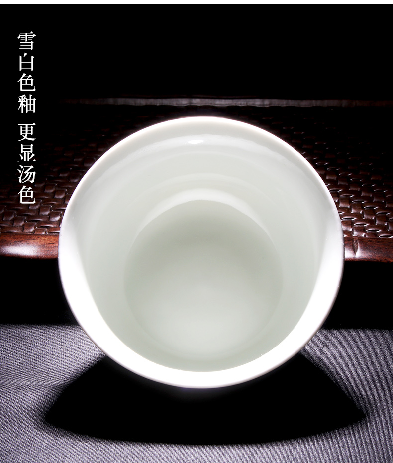 Ming chenghua chicken color bucket cylinder cup of archaize of pure hand - made jingdezhen kung fu tea cups sample tea cup cup master list