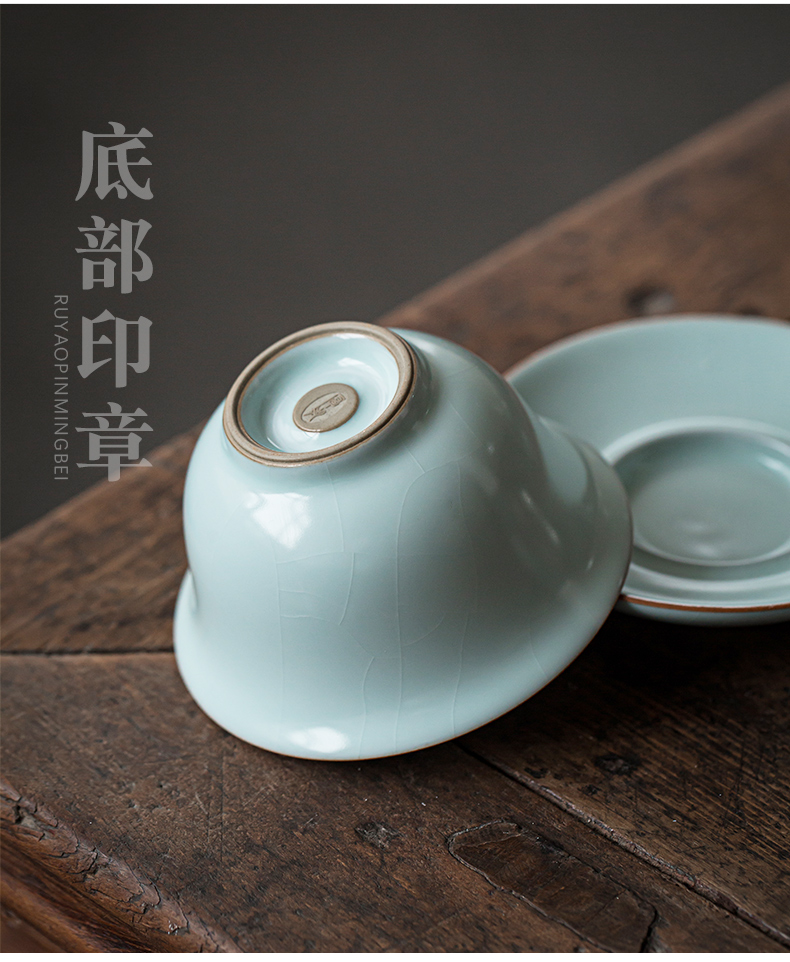 Your up tureen tea cups a single large bowl of jingdezhen porcelain three cups of checking ceramic tea set ice crack glaze