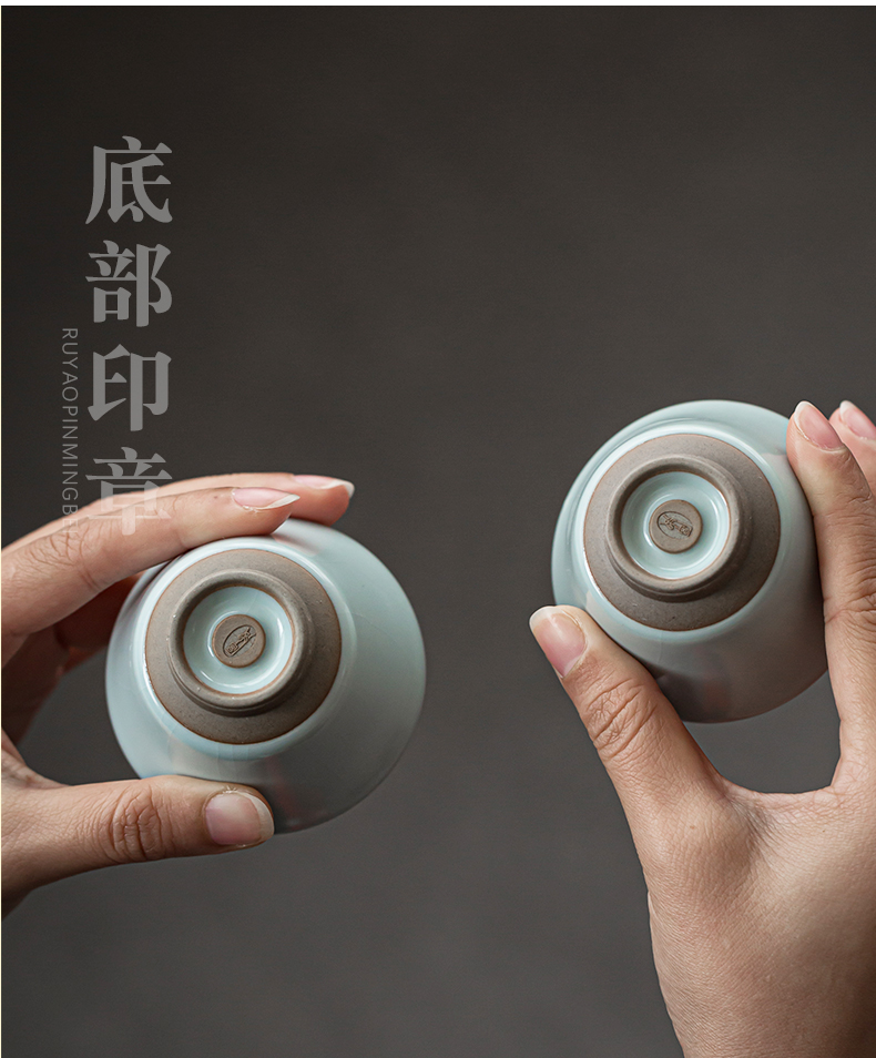 Open the slice your up with azure can raise your porcelain kung fu tea cups large personal cup ice crack glaze pure checking tea service master