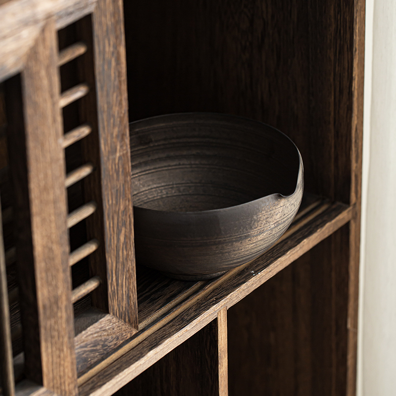 Japanese style restoring ancient ways rust glaze tea wash your ceramic cup thick TaoJian water meng home dross barrels of kung fu tea accessories