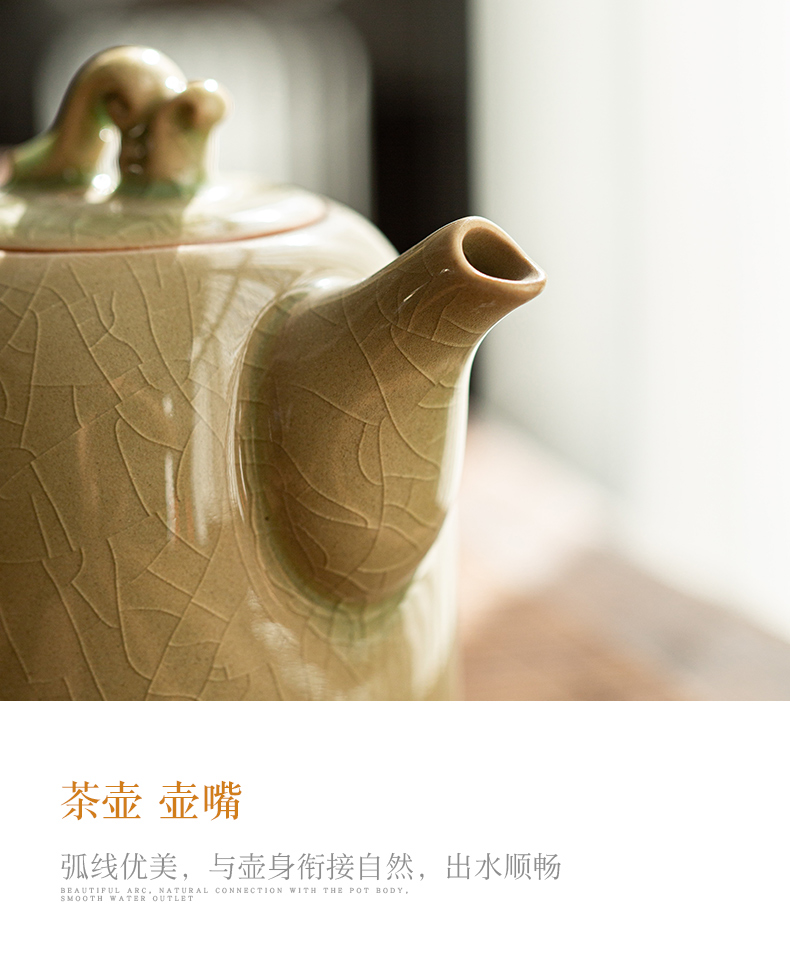 Jingdezhen hand - made of make tea tea set gift boxes home sitting room office contracted the up kung fu tea set