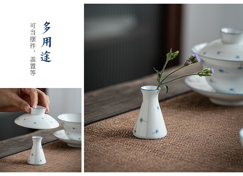 Jingdezhen tea suit pure manual hand - made ceramic cups domestic modern Japanese tea is a complete set of the teapot
