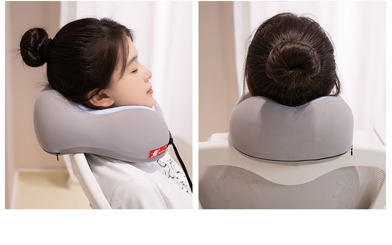 Nap подушка 女生记忆棉u型枕旅行护颈枕飞机睡觉枕头脖子靠枕便携u形枕午睡枕