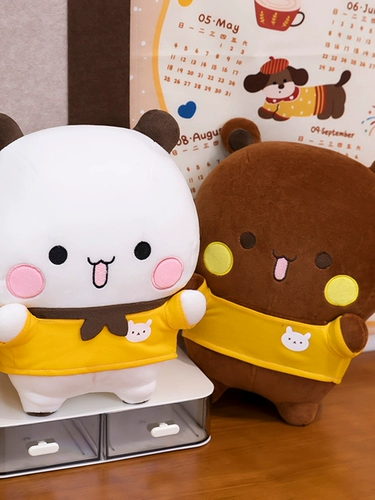 Мультяшная плюшевая милая игрушка, успокаивающая мужская тряпичная кукла, подушка для сна