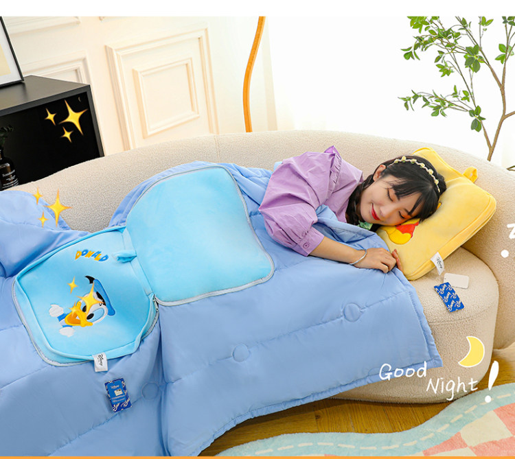 подушки-одеяла 米奇抱枕毯子二合一午休被子两用车载办公室空调毯被枕头午睡神器