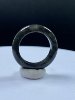 Inner diameter 18mm, natural grade A jade black chicken ring ring, Hong Kong code No. 18, certificate number 2184